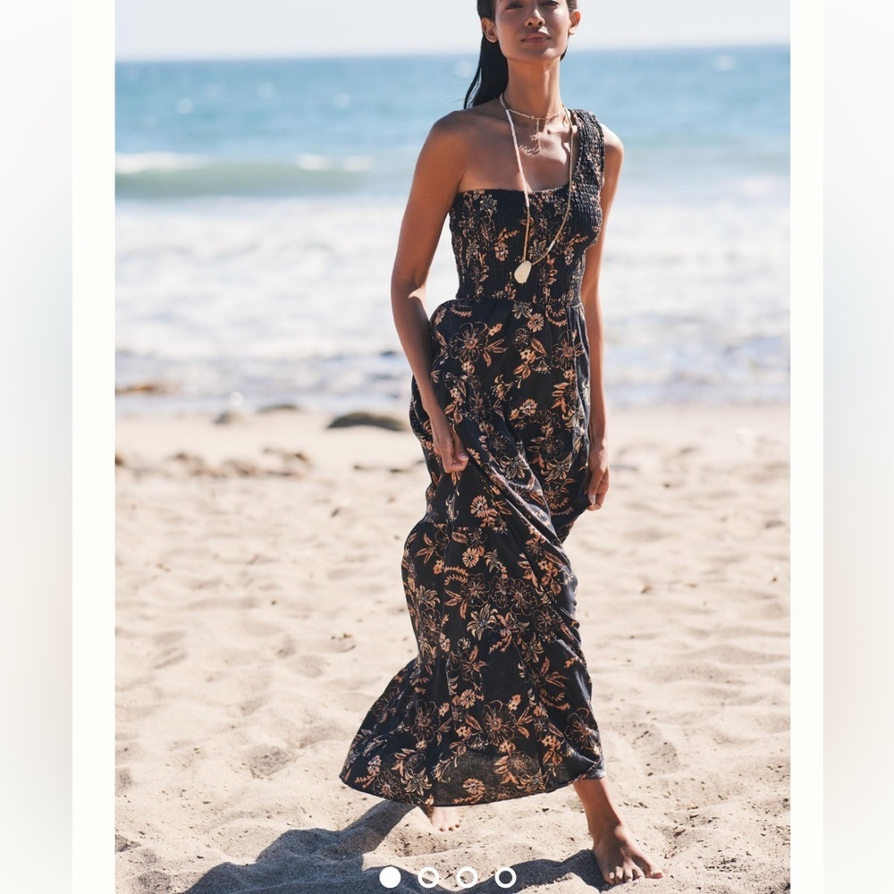 Charlie Holiday Black Floral Maxi Dress
